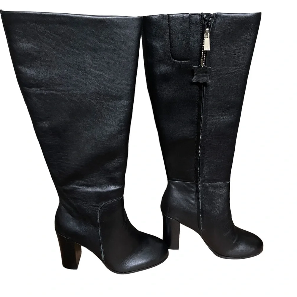 NWOT KENNETH COLE Women's Justin High Block-Heel Boots Sz 6.5M